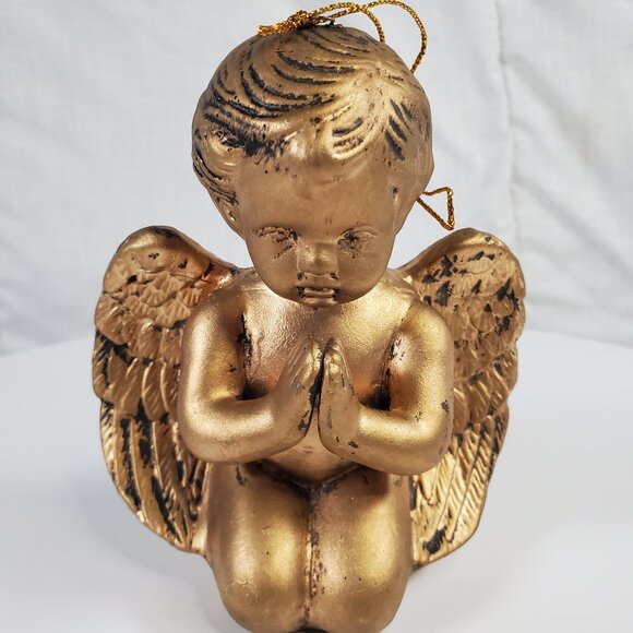Praying Angel Cherub Ornament 5" - Picture 1 of 6